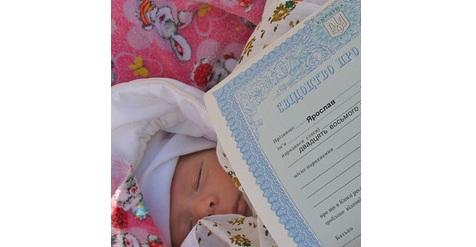 СВІДОЦТВО ПРО НАРОДЖЕННЯ У ПОЛОГОВОМУ БУДИНКУ