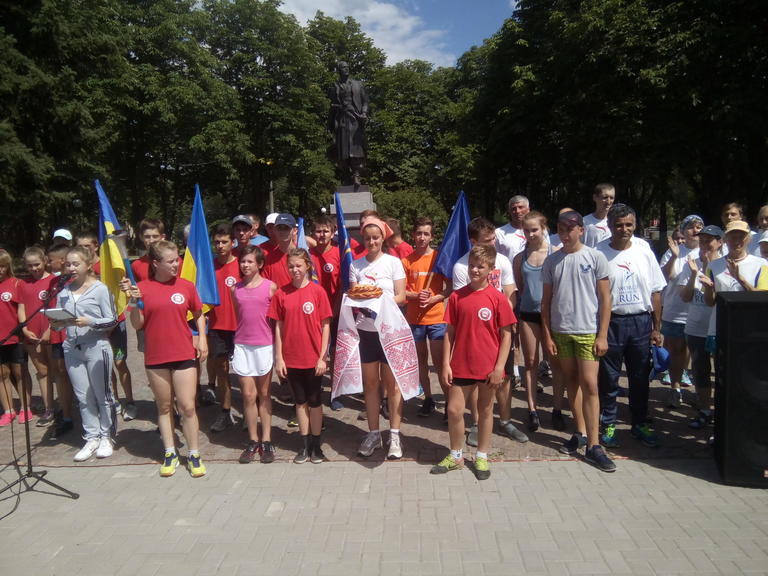 Покров встречал участников «Бега мира»