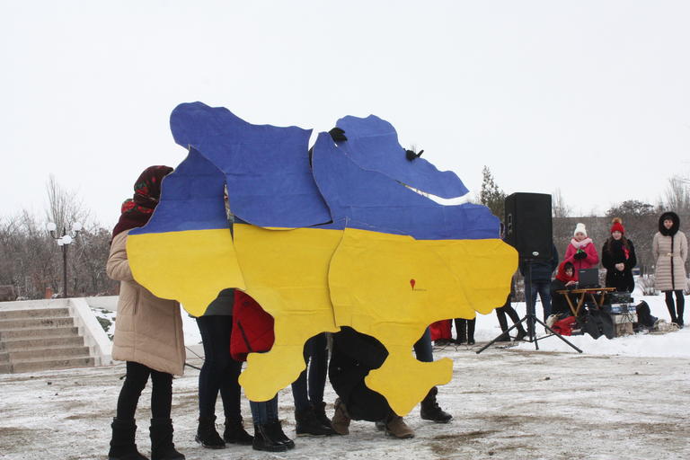 Покров відзначив День соборності України (додано ВІДЕО)