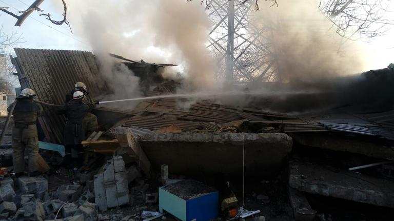 В Покрове взорвался и сгорел гараж: один пострадавший