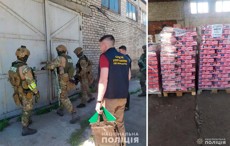 За розкрадання гуманітарної допомоги на суму понад 1 млн 350 тисяч гривень поліцейські Дніпропетровської області затримали учасників злочинного угрупування